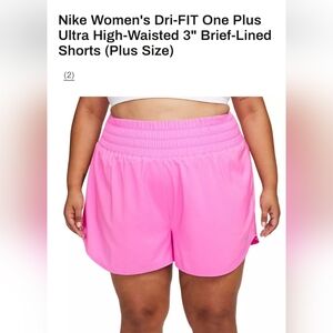 Nike Women's Pink Dri-FIT High-Waisted Shorts